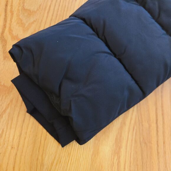 Andrew Marc Womens Coat Sz XXL Puffer Navy Hooded Black Faux Fur Jacket Warm LN! - Picture 5 of 15